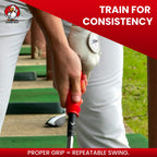 Golf Grip Trainer – Golf Training Aid For Correct Hand Positioning, Fits All Golf Clubs, Build Proper Grip Fundamentals For Consistent Practice - Medium (fits Standard/midsize Grips)