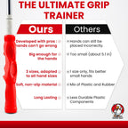 Golf Grip Trainer – Golf Training Aid For Correct Hand Positioning, Fits All Golf Clubs, Build Proper Grip Fundamentals For Consistent Practice - Medium (fits Standard/midsize Grips)