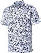 White Navy Abstract