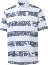 White Stripe Paisley