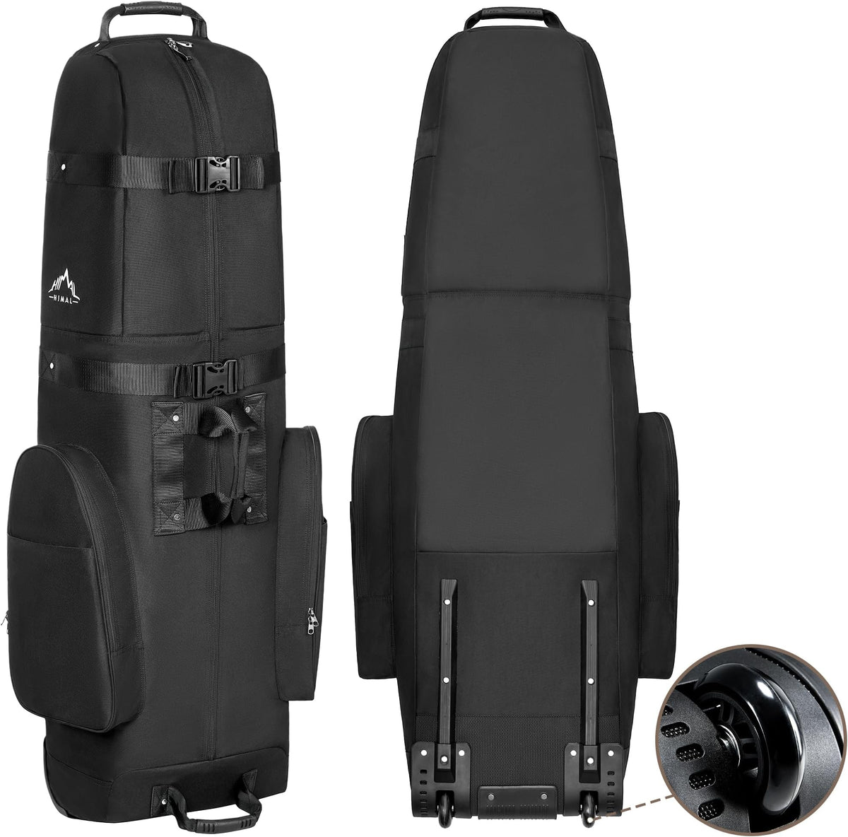 Himal Outdoors Heavy Duty 600D Wheeled Golf Travel Bag