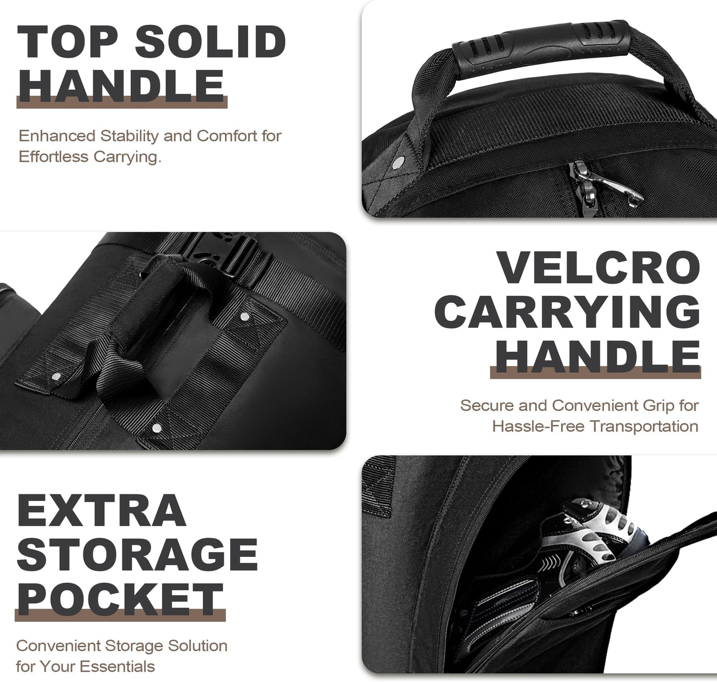 Himal Outdoors Heavy Duty 600D Wheeled Golf Travel Bag