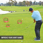 Gosports Chipster Pop-Up Golf Chipping Practice Net - Training Aid For Precision And Distance - Outdoor And Indoor Practice - Golf Gift - Chipster Range