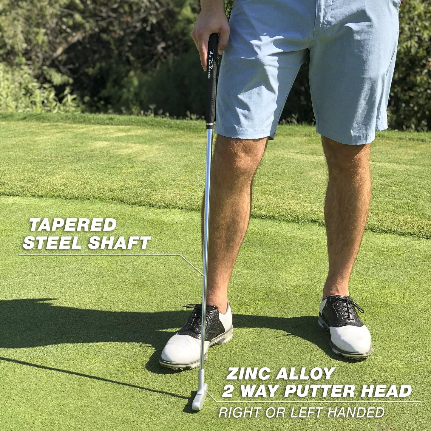 Gosports Classic Golf Putter, Choose Between 2 Way Or Blade Putter - 35" Length With Premium Grip - 2 Way - 35"