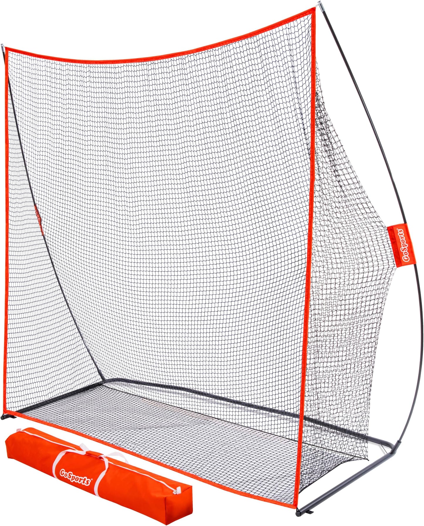 Gosports Golf Practice Hitting Net - Choose Between Huge 10 X 7 Ft Or 7 X 7 Ft Nets - Personal Driving Range For Indoor Or Outdoor Use - Designed By Golfers For Golfers - Standard 7'x7' Golf Net - Red