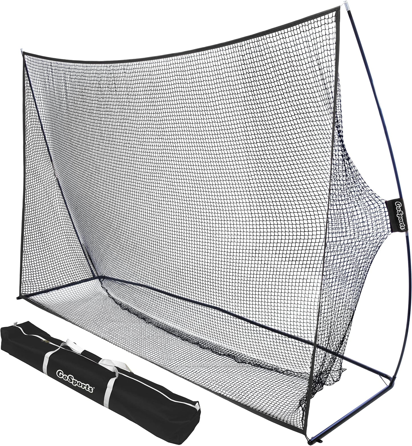 Gosports Golf Practice Hitting Net - Choose Between Huge 10 X 7 Ft Or 7 X 7 Ft Nets - Personal Driving Range For Indoor Or Outdoor Use - Designed By Golfers For Golfers - Standard 10'x7' Golf Net - Black