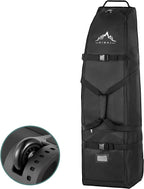 Himal Outdoors Soft-Sided Golf Travel Bag With Wheels, 600d Oxford Fabric | Water-Resistant 600d Oxford, Soft-Sided Design, Rolling Wheels, Excellent Zipper, Universal Fit, Airline Travel - Black