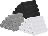 Black, White, Light Gray