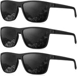 (3 Pack) Black/Black/Black