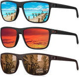 (3 Pack) Ice Blue/Red/Brown