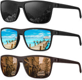 (3 Pack) Black/Ice Blue/Brown