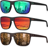 (3 Pack) Green/Red/Brown