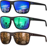 (3 Pack) Dark Blue/Green/Brown