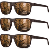 (3 Pack) Brown/Brown/Brown