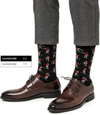Kiomy Sock With Frustrated Golfer Design, Funny Golf Socks For Men, 1 Pair Per Pack - Size 8-13 - Black-Red