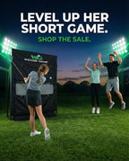 Large Premium Golf Short Game Backyard Game Indoor/outdoor Chipping And Pitching Net With True Auto Ball Return, 9 Holes Of Golf, Tic-Tac-Toe And More! - Wedge Game® 6 In 1 Short Game Net