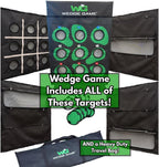 Large Premium Golf Short Game Backyard Game Indoor/outdoor Chipping And Pitching Net With True Auto Ball Return, 9 Holes Of Golf, Tic-Tac-Toe And More! - Wedge Game® 6 In 1 Short Game Net