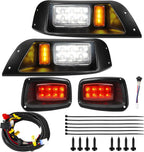 VYYOKMU LED Headlight and Tail Light Kit for EZGO TXT 1996-2013 Gas and Electric