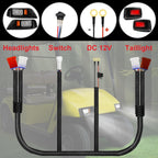 VYYOKMU LED Headlight and Tail Light Kit for EZGO TXT 1996-2013 Gas and Electric