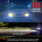 VYYOKMU LED Headlight and Tail Light Kit for EZGO TXT 1996-2013 Gas and Electric