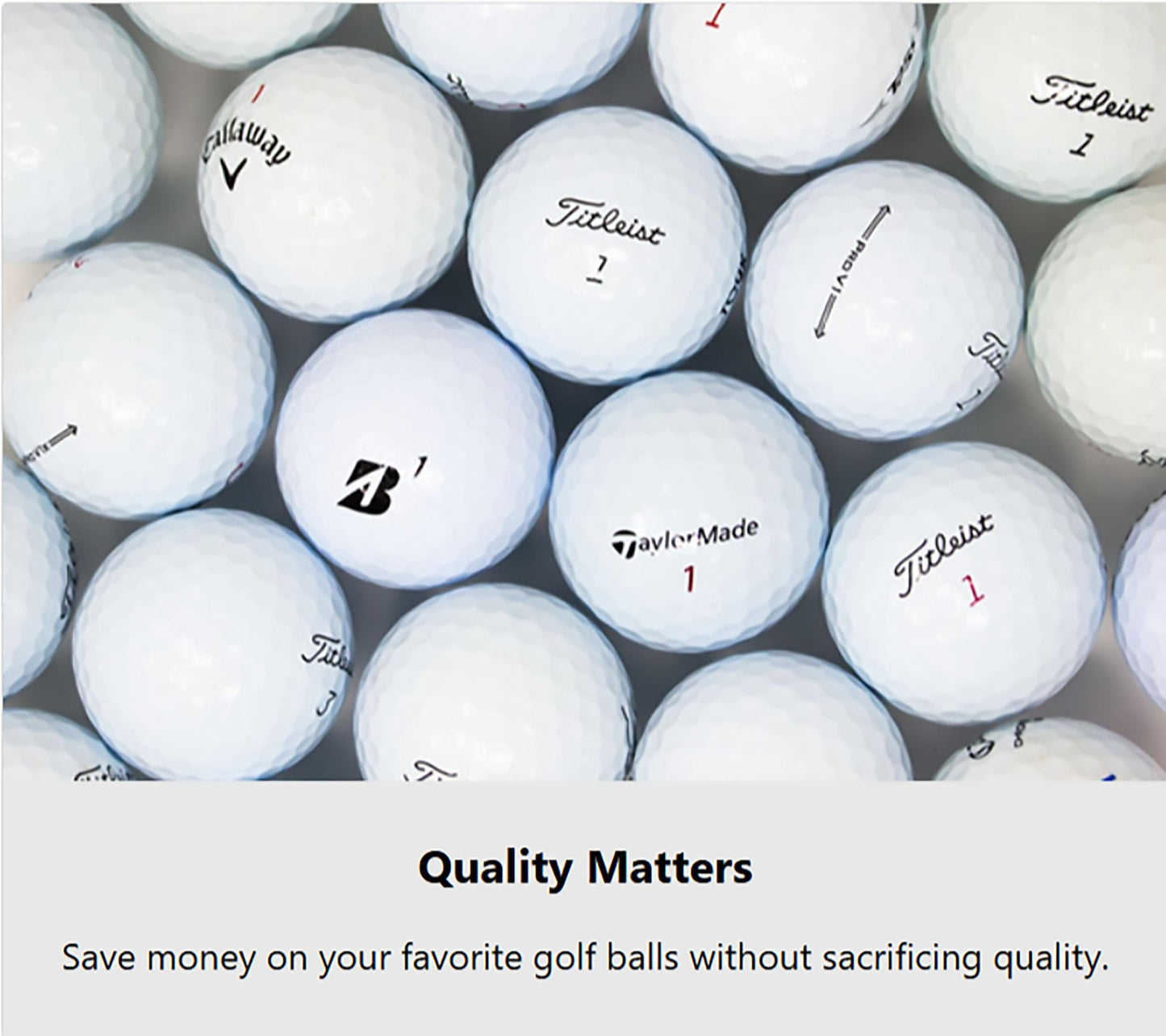 LostGolfBalls Kirkland Signature Golf Balls Near Mint AAAA Quality (50 Pack)