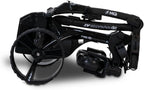 Mgi Zip Navigator All Terrain Electric Golf Cart - 36 Hole Battery - Remote Control - (drink, Umbrella, Gps-Phone) - Gloss Black-Matte Black