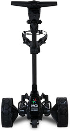 Mgi Zip Navigator All Terrain Electric Golf Cart - 36 Hole Battery - Remote Control - (drink, Umbrella, Gps-Phone) - Gloss Black-Matte Black