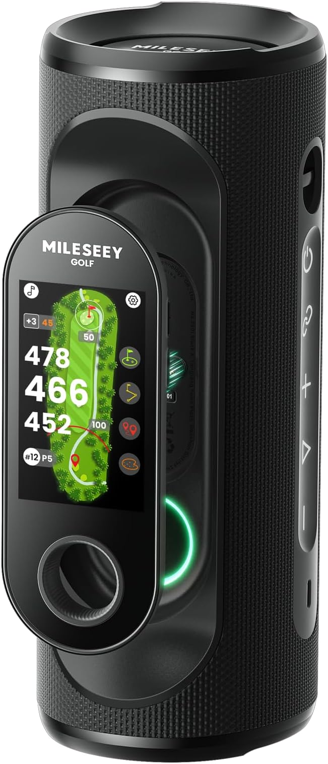 MiLESEEY GeneSonic Pro Golf Speaker with Detachable GPS Rangefinder Handheld