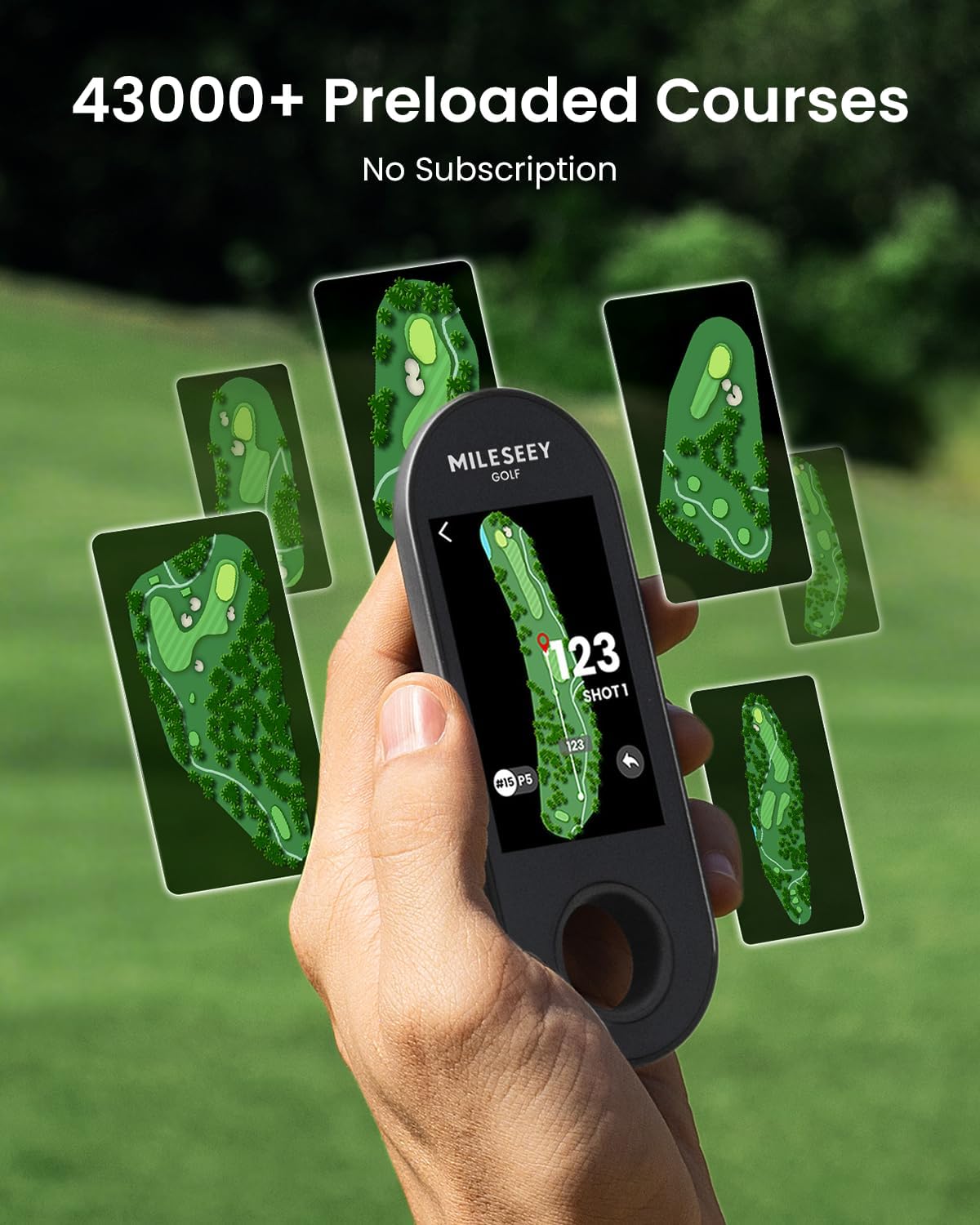 MiLESEEY GeneSonic Pro Golf Speaker with Detachable GPS Rangefinder Handheld