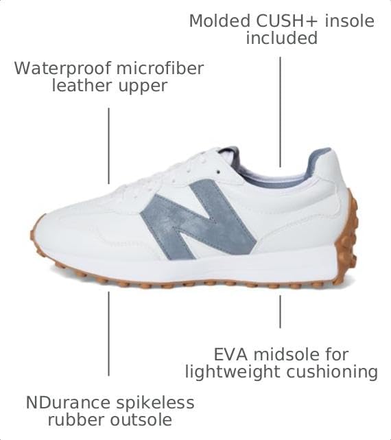 New Balance Women's 327 Golf - White/blue