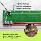 Perfect Practice Putting Mat – Indoor Putting Green For Home & Office – Golf Training Aid For Putting Practice – Premium Golf Putting Mat With Realistic Turf – Golf Gifts For Men - Standard