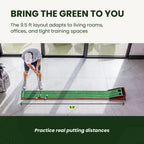 Perfect Practice Putting Mat – Indoor Putting Green For Home & Office – Golf Training Aid For Putting Practice – Premium Golf Putting Mat With Realistic Turf – Golf Gifts For Men - Standard