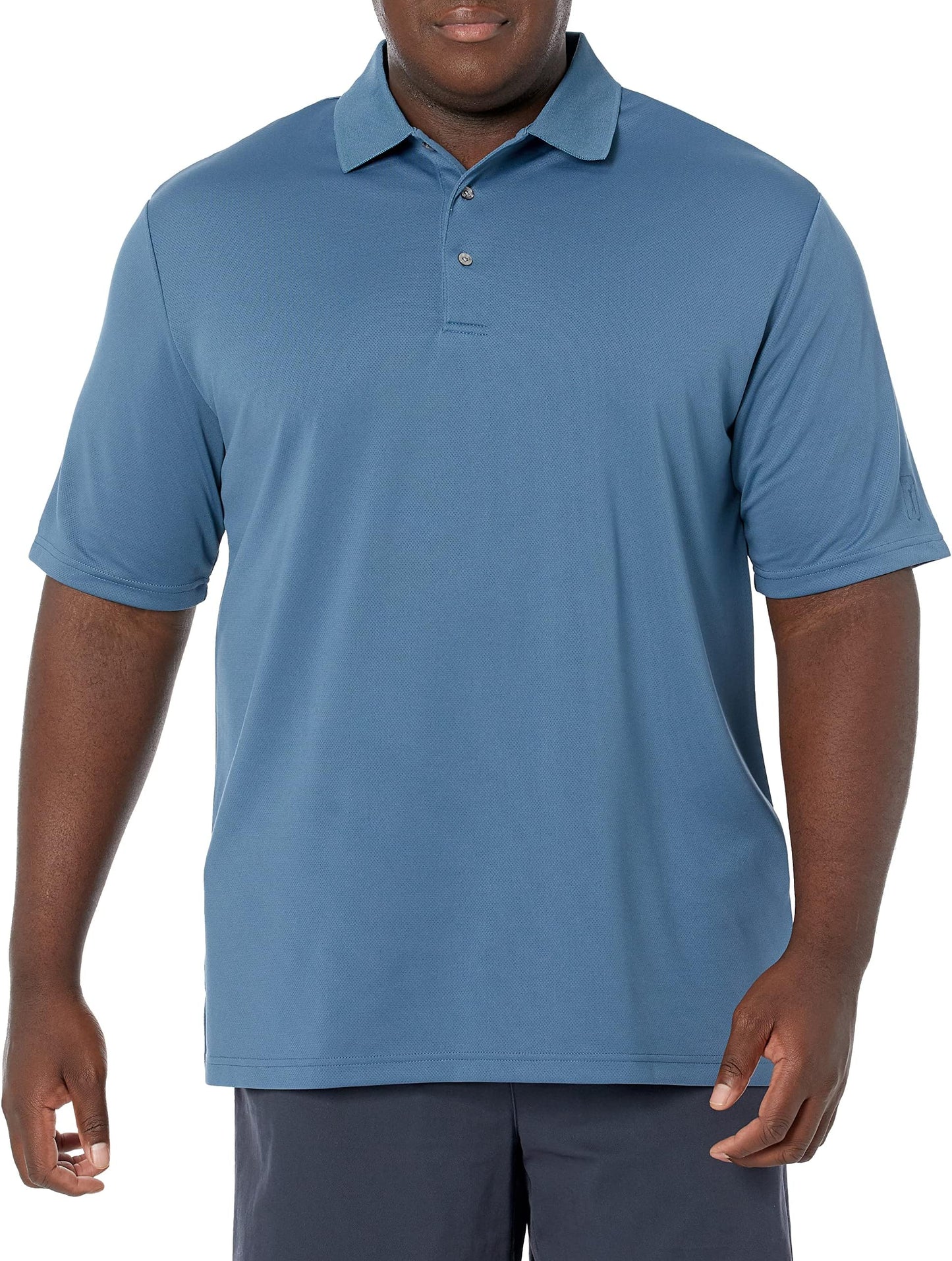 Pga Tour Men's Airflux Solid Mesh Short Sleeve Classic Golf Polo Shirt - 4x-Large Big