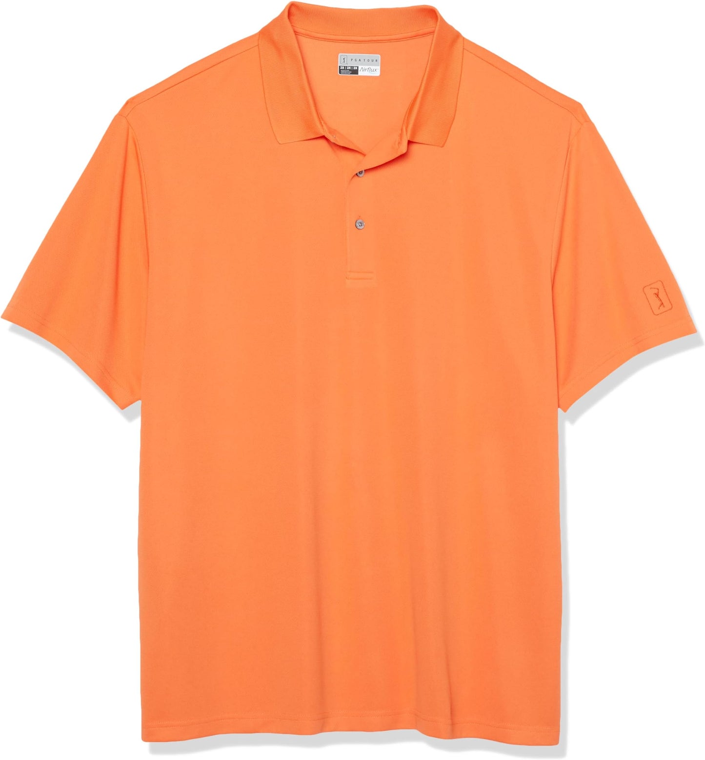 Pga Tour Men's Airflux Solid Mesh Short Sleeve Classic Golf Polo Shirt - 3x-Large Big