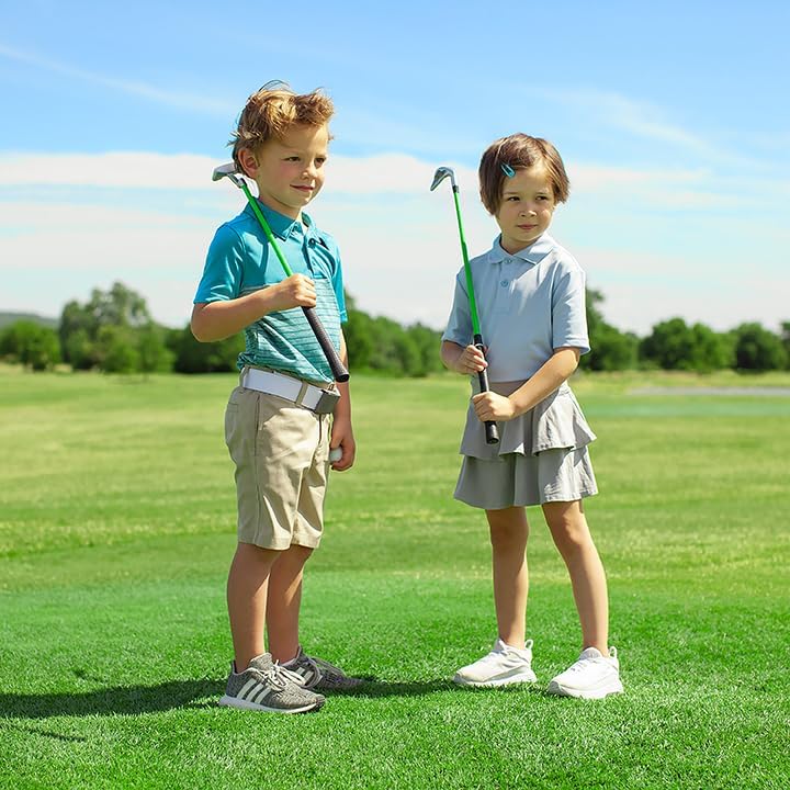 Pga Tour Youth Golf Club Set – Ages 3-5 (3’6”-4’1”) And 5-8 (4’1” - 4'8") Right And Left Handed Beginner Junior Golf Clubs With Lightweight Golf Bag, Mallet Putter, Driver By Golfgen - Ages 3-5: 5 Pc Set (green,new)
