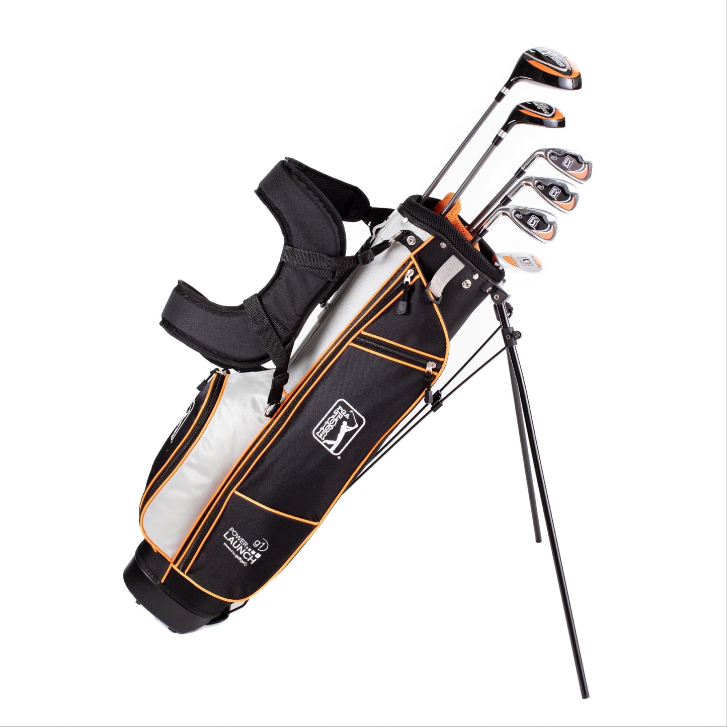 Pga Tour Youth Golf Club Set For Ages 8-12 & 12+ (4’8”–5’10”), Right And Left-Handed Kids Golf Sets – Beginner Junior Golf Clubs With Lightweight Stand Bag, Mallet Putter, Hybrid, Driver - Ages 12-17: 10 Pc Set (new)