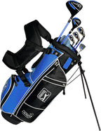 Pga Tour Youth Golf Club Set For Ages 8-12 & 12+ (4’8”–5’10”), Right And Left-Handed Kids Golf Sets – Beginner Junior Golf Clubs With Lightweight Stand Bag, Mallet Putter, Hybrid, Driver - Ages 8-12: 10 Pc Set (new)