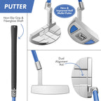 Pga Tour Youth Golf Club Set For Ages 8-12 & 12+ (4’8”–5’10”), Right And Left-Handed Kids Golf Sets – Beginner Junior Golf Clubs With Lightweight Stand Bag, Mallet Putter, Hybrid, Driver - Ages 8-12: 10 Pc Set (new)