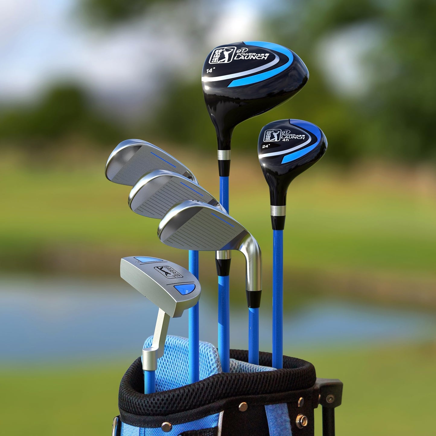 Pga Tour Youth Golf Club Set For Ages 8-12 & 12+ (4’8”–5’10”), Right And Left-Handed Kids Golf Sets – Beginner Junior Golf Clubs With Lightweight Stand Bag, Mallet Putter, Hybrid, Driver - Ages 8-12: 10 Pc Set (new)