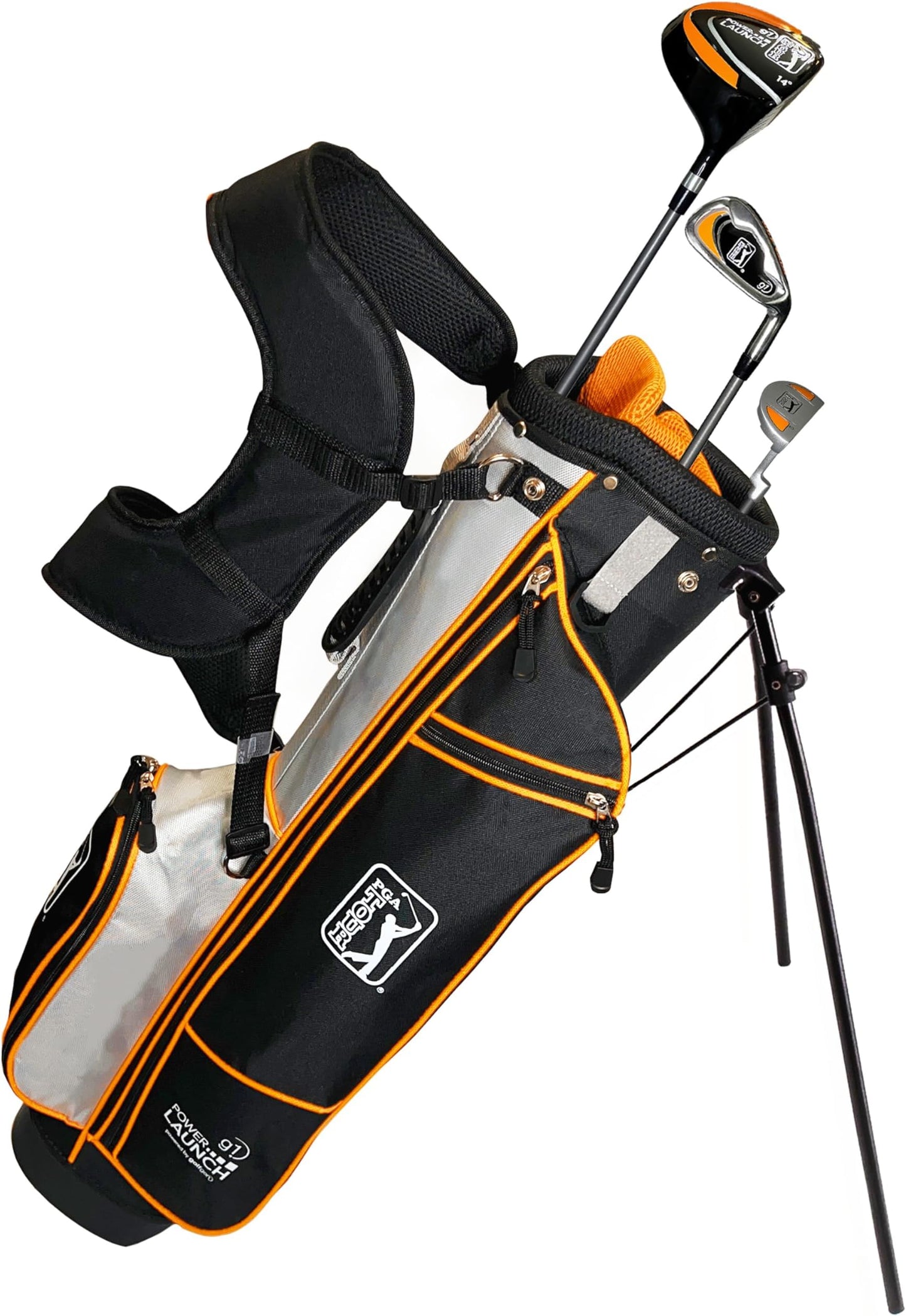 Pga Tour Youth Golf Club Set For Ages 8-12 & 12+ (4’8”–5’10”), Right And Left-Handed Kids Golf Sets – Beginner Junior Golf Clubs With Lightweight Stand Bag, Mallet Putter, Hybrid, Driver - Ages 12+: 6 Pc Set (new)
