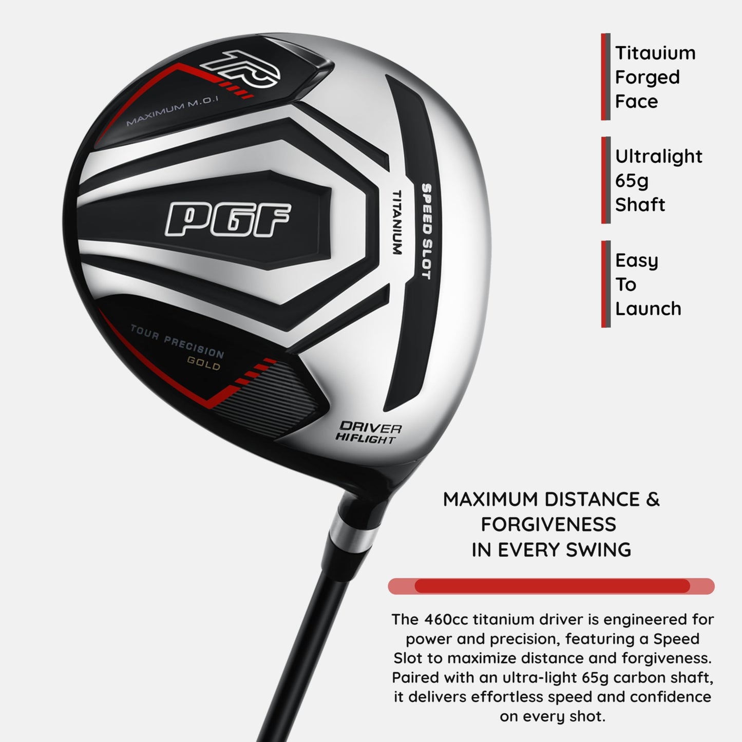 Pgf Gold Tour Precision Complete Golf Club Package Set For Men & Women - [rihgt Hand][length: Standard]