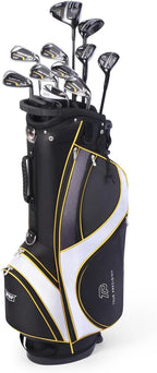Pgf Golf Gold Tp Complete Golf Club Package Set For Men & Women [17-Pieces] [flex: Regular] - Men Right Hand