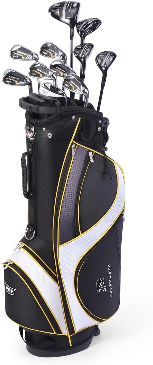 Pgf Golf Gold Tp Complete Golf Club Package Set For Men & Women [17-Pieces] [flex: Regular] - Men Right Hand