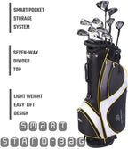 Pgf Golf Gold Tp Complete Golf Club Package Set For Men & Women [17-Pieces] [flex: Regular] - Men Right Hand