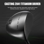Pgm 19 Piece Men's Complete Golf Club Sets - Ultra-Thin Face Titanium Driver (0.85+ Cor), High Cor Fairway Woods, Forged Irons, Precision Cnc Milled Putter, With Stand Bag - Right Handed - Black