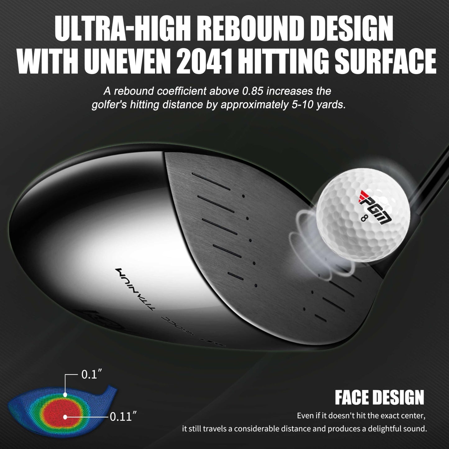 Pgm 19 Piece Men's Complete Golf Club Sets - Ultra-Thin Face Titanium Driver (0.85+ Cor), High Cor Fairway Woods, Forged Irons, Precision Cnc Milled Putter, With Stand Bag - Right Handed - Black