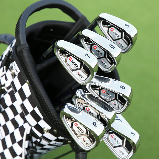 Pgm G300 Men’s Complete Golf Club Set With Titanium Driver | Titanium Driver, Forgiving Hybrid, High-Strength Irons & Easy Alignment Putter - [left Hand][length: Standard]