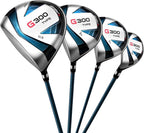 Pgm G300 Men’s Complete Golf Club Set With Titanium Driver | Titanium Driver, Forgiving Hybrid, High-Strength Irons & Easy Alignment Putter - [left Hand][length: Standard]