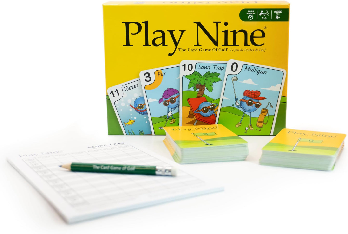 Play Nine The Card Game of Golf, Ages 8 and Up, 2-6 Players