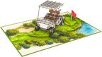 Poplife Golf Cart 3d Pop Up Card – Premium Golfing Greeting Card For Dad, Husband, Grandpa, Son – Father’s Day, Birthday, Retirement, Anniversary, Valentine’s Day – Unique Golf Gift Card For Men - Golf Cart